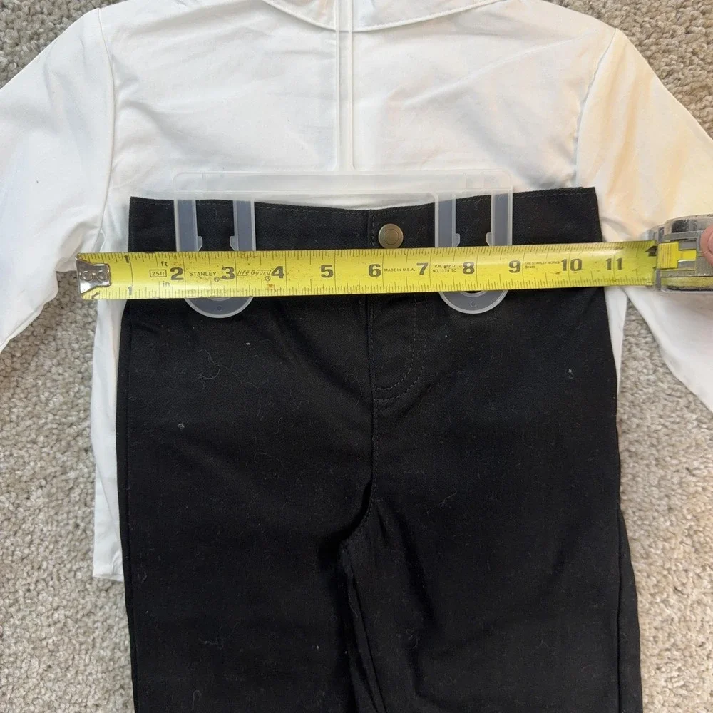 George Outfit Set Baby Boys 24M White Shirt Black Pants Dressy Formal Wedding